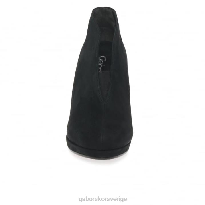 svart mocka Skodon Gabor kvinnor amien moderna slip on stövlar 82BP218