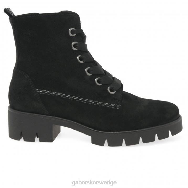 svart mocka Skodon Gabor kvinnor baccara ankelstövlar 82BP191