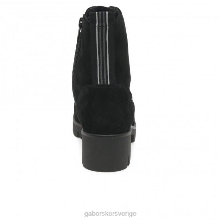 svart mocka Skodon Gabor kvinnor baccara ankelstövlar 82BP191