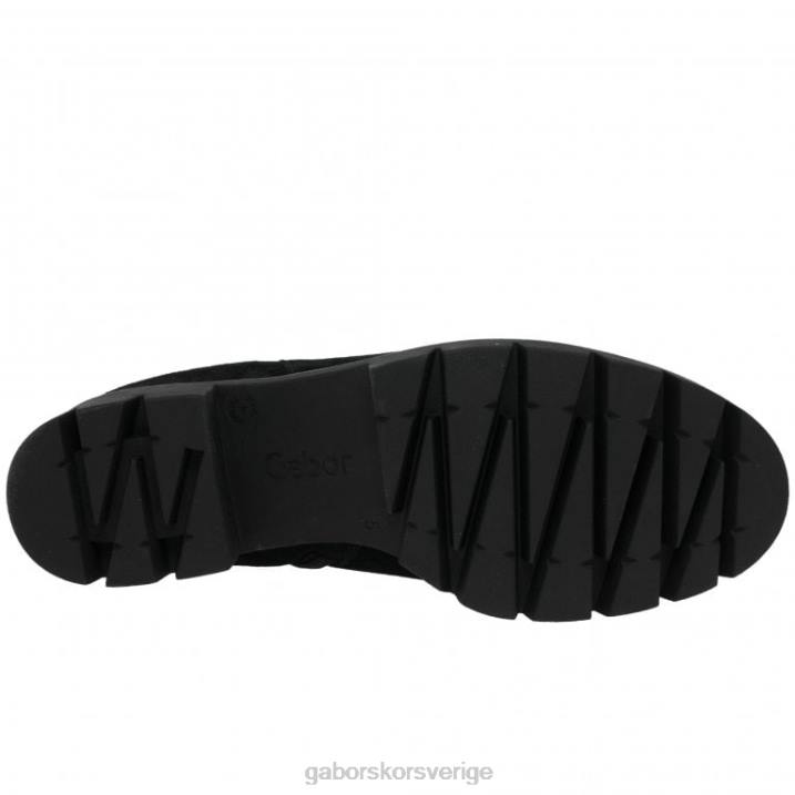 svart mocka Skodon Gabor kvinnor bodo mocka chelsea boots 82BP219