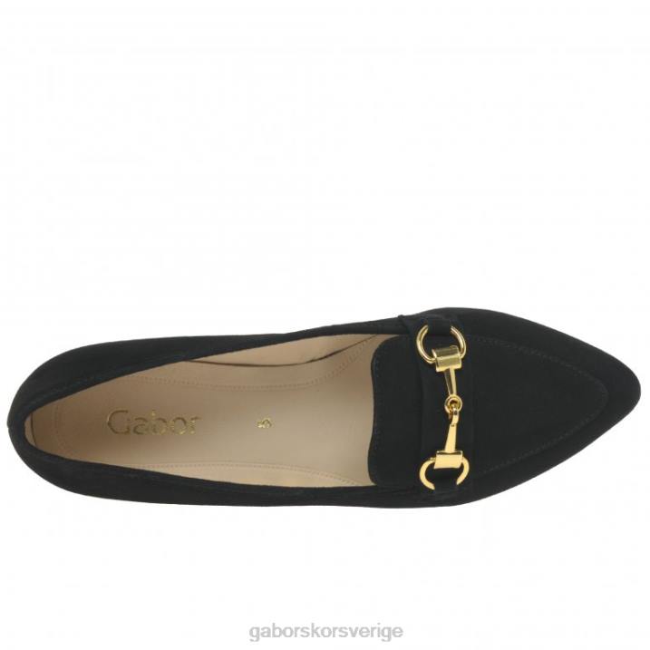 svart mocka Skodon Gabor kvinnor caterham skor 82BP109