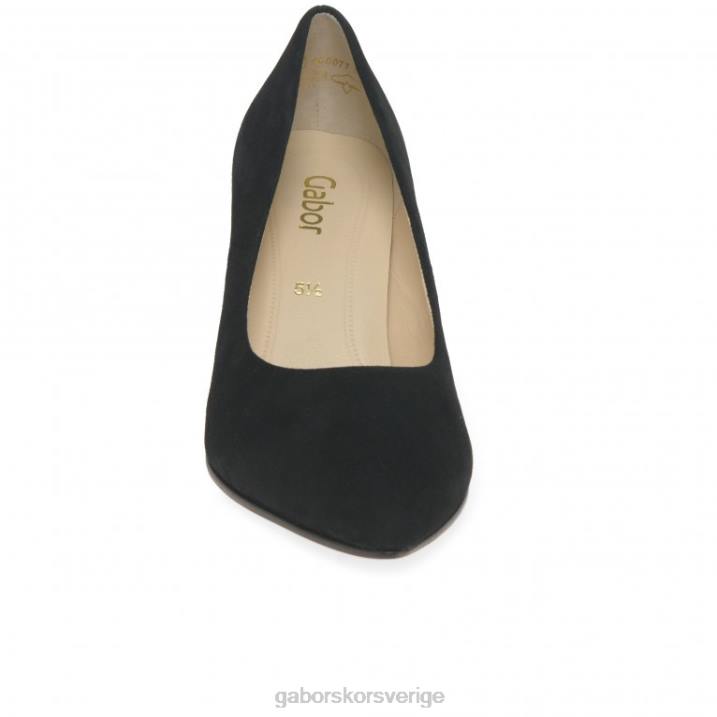 svart mocka Skodon Gabor kvinnor dane court skor 82BP55