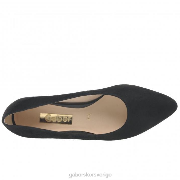 svart mocka Skodon Gabor kvinnor kayo domstol skor 82BP67
