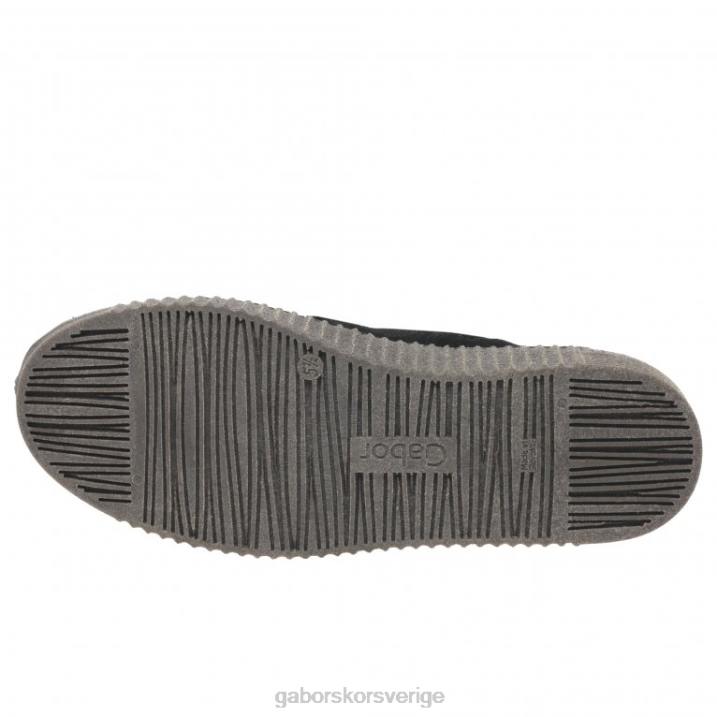 svart mocka Skodon Gabor kvinnor lansa ankelstövlar 82BP230