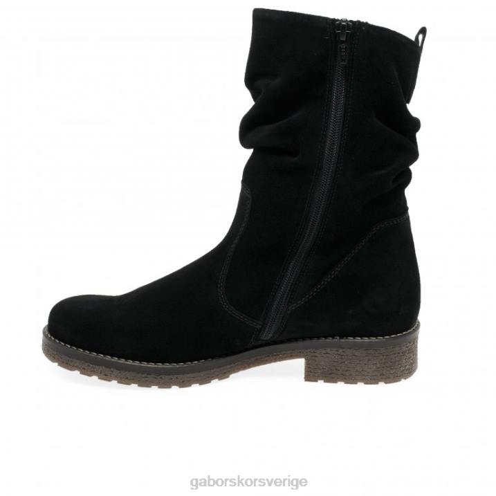 svart mocka Skodon Gabor kvinnor mya ankelstövlar 82BP229