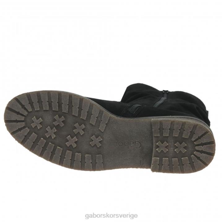 svart mocka Skodon Gabor kvinnor mya ankelstövlar 82BP229