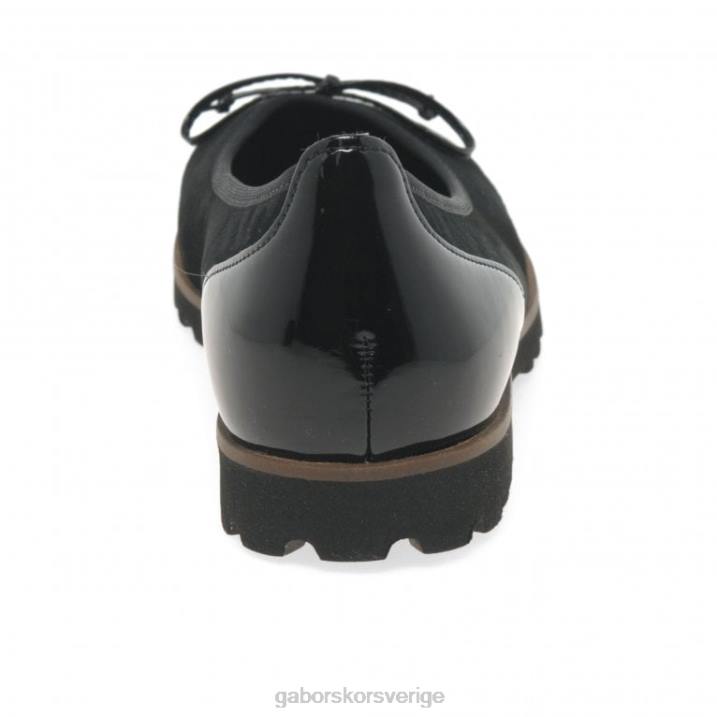 svart mocka/patent ss21 Skodon Gabor kvinnor frestelse casual skor 82BP15