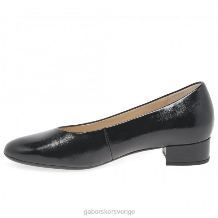 svart patent 2 Skodon Gabor kvinnor utveckla domstolsskor 82BP64