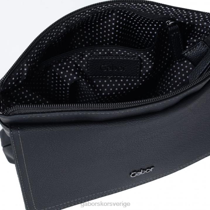 svart tryck Tillbehör Gabor kvinnor dina messenger handväska 82BP309