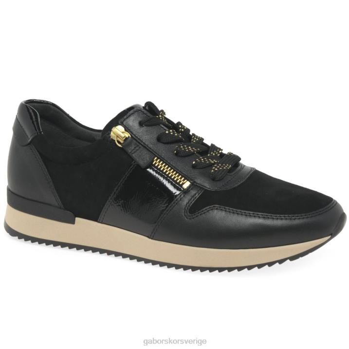 svart/mocka/patent Skodon Gabor kvinnor lulea fritidsskor 82BP150