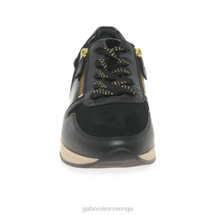 svart/mocka/patent Skodon Gabor kvinnor lulea fritidsskor 82BP150
