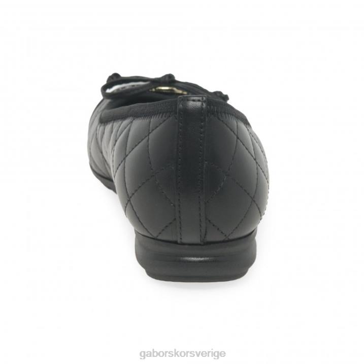 svart/patent Skodon Gabor kvinnor snödroppebalettpumpar 82BP14