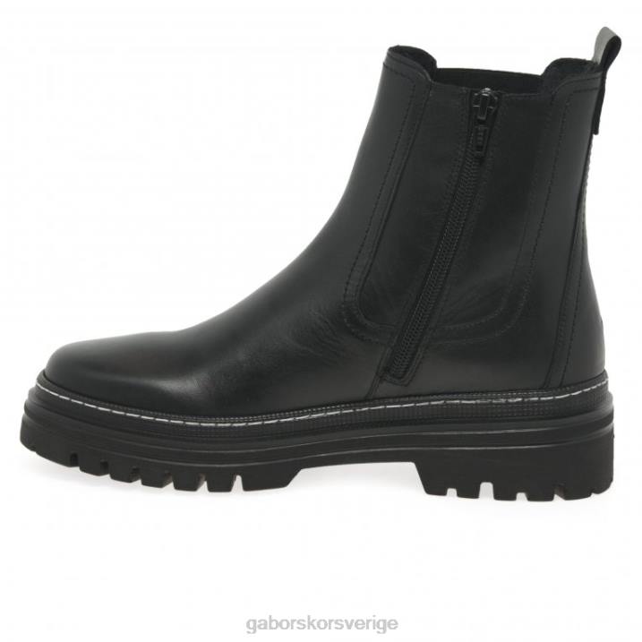 svart/vit söm Skodon Gabor kvinnor gazania chelsea stövlar 82BP236