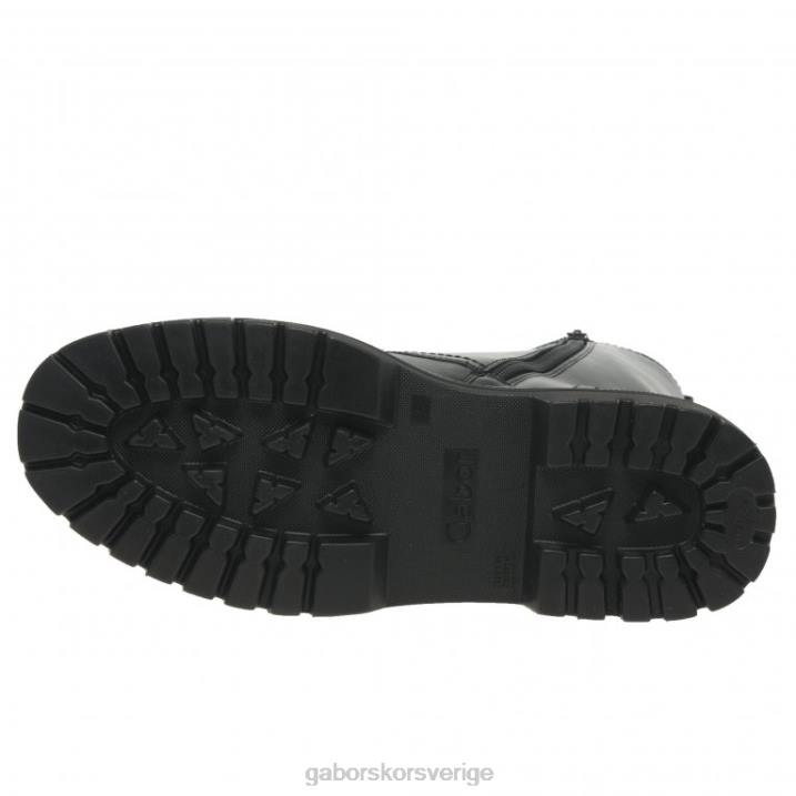 svart/vit söm Skodon Gabor kvinnor genua militärstövlar 82BP232