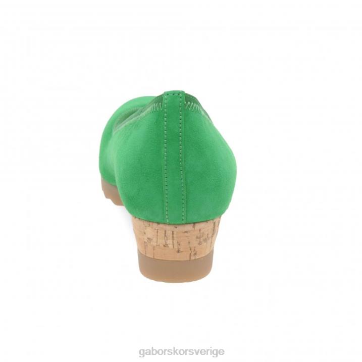 verde mocka Skodon Gabor kvinnor epworth skor med låg kilklack 82BP119
