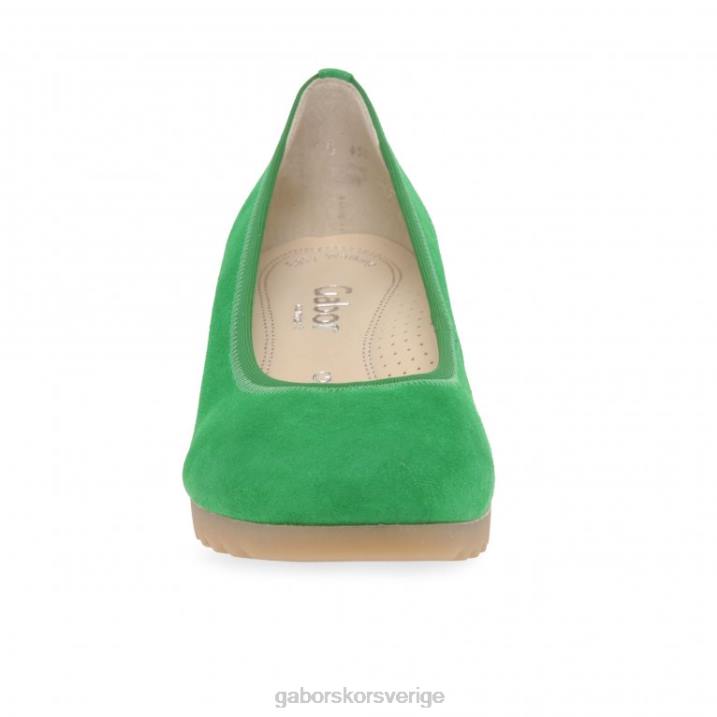 verde mocka Skodon Gabor kvinnor epworth skor med låg kilklack 82BP119