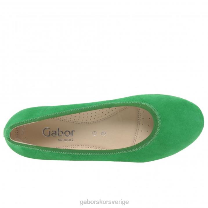 verde mocka Skodon Gabor kvinnor epworth skor med låg kilklack 82BP119