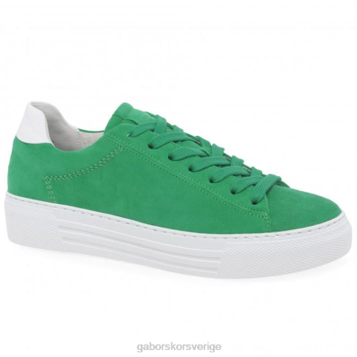 verde mocka/vit Skodon Gabor kvinnor camrose tränare 82BP138