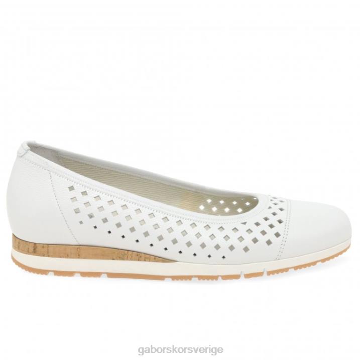 vit/kork Skodon Gabor kvinnor berry punch detalj skor 82BP3